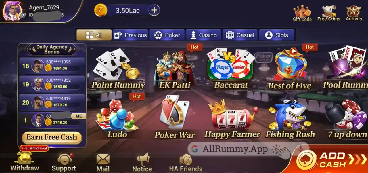 Happy Ace Casino All Games